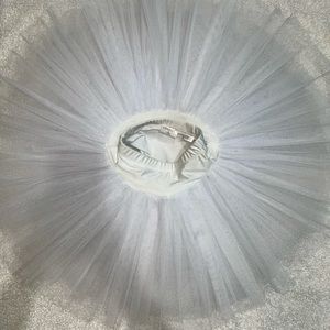 White ballet practice tutu.